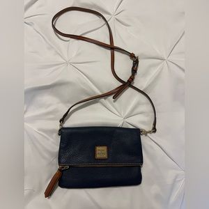 Dooney & Bourke Pebble Grain Foldover Zip Crossbody
